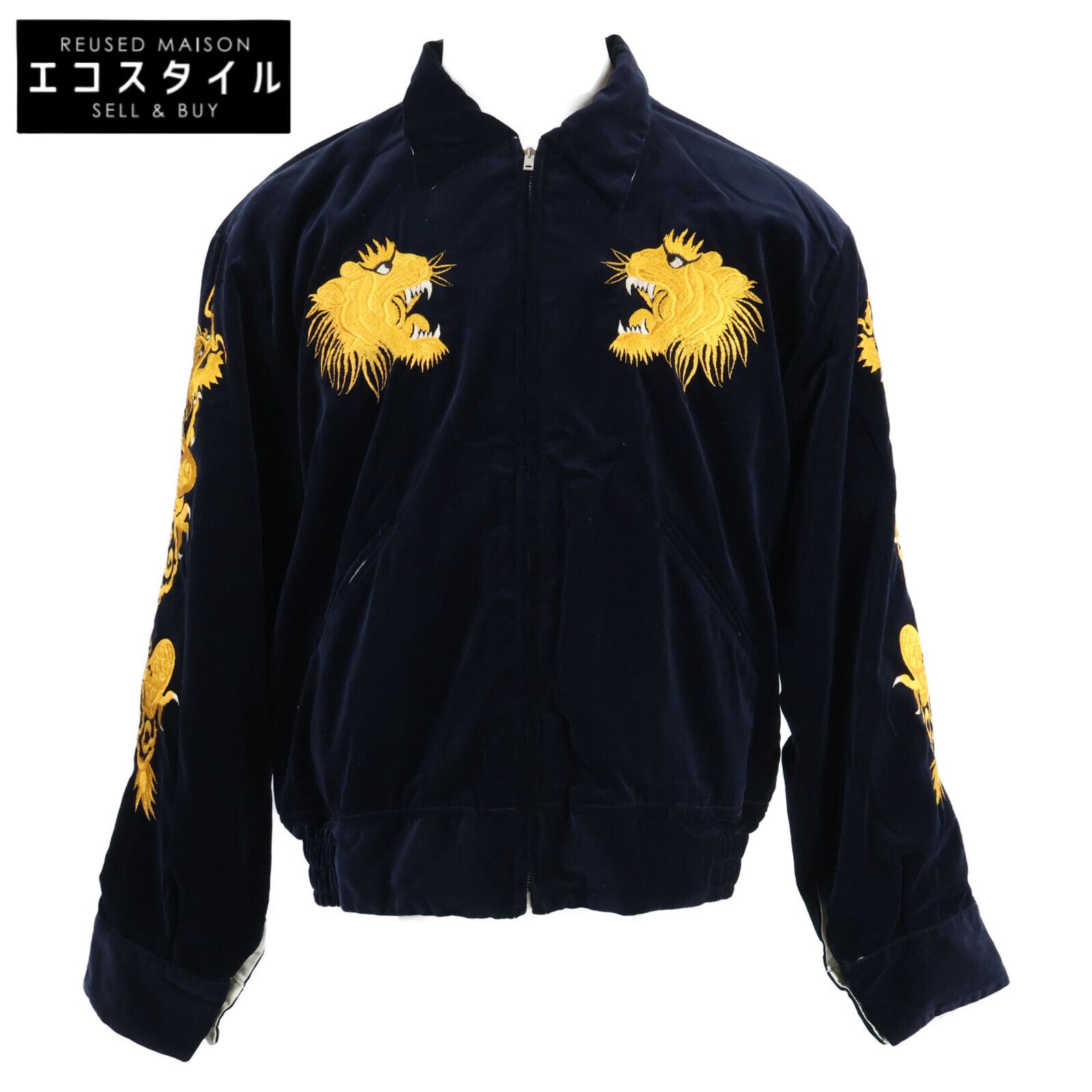 TAILOR TOYO テーラ―東洋 TT14973 港商 SPECIAL EDITION GOLD TIGER×WHITE EAGLE SOUVENIR JACKET リバーシブル スカジャン| 大