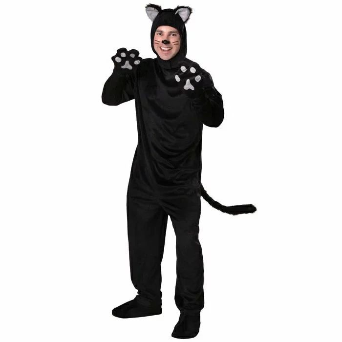 ハロウィン 衣装 大人用 猫 ねこ 動物 アニマル 全身 ハロウィン コスプレ ハロウィン コスチューム 男性用 メンズ ハロウィーン 衣装