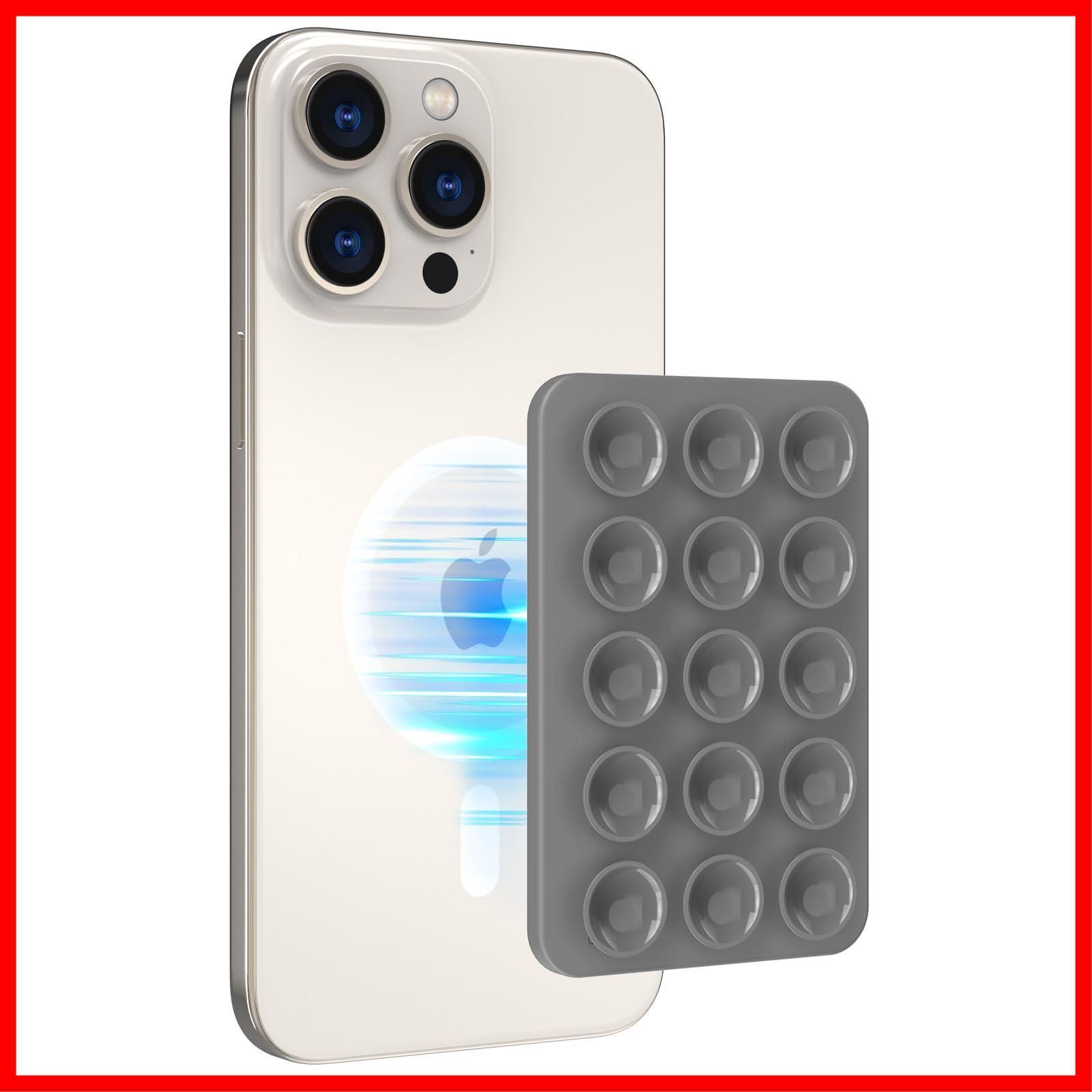 【人気商品】iPhone AhaStyle 16/15/14/13/12シリーズのためのシリコーンの吸引の電話箱の立場、iPhone MagSafeの電話箱のための磁気吸引のコップの電話台、TikTokのビデオおよびselfiesのためのミラーの