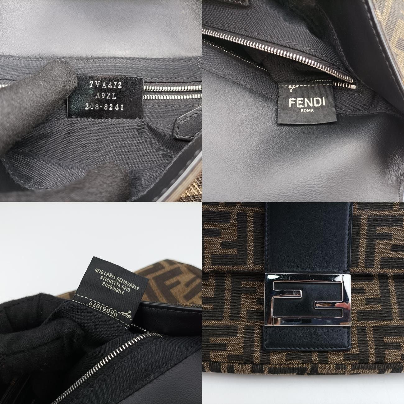フェンディFendiバゲットブラウンキャンバス7VA4727VA472 A9ZL 208-8241 DECORATOM_COM_BR
