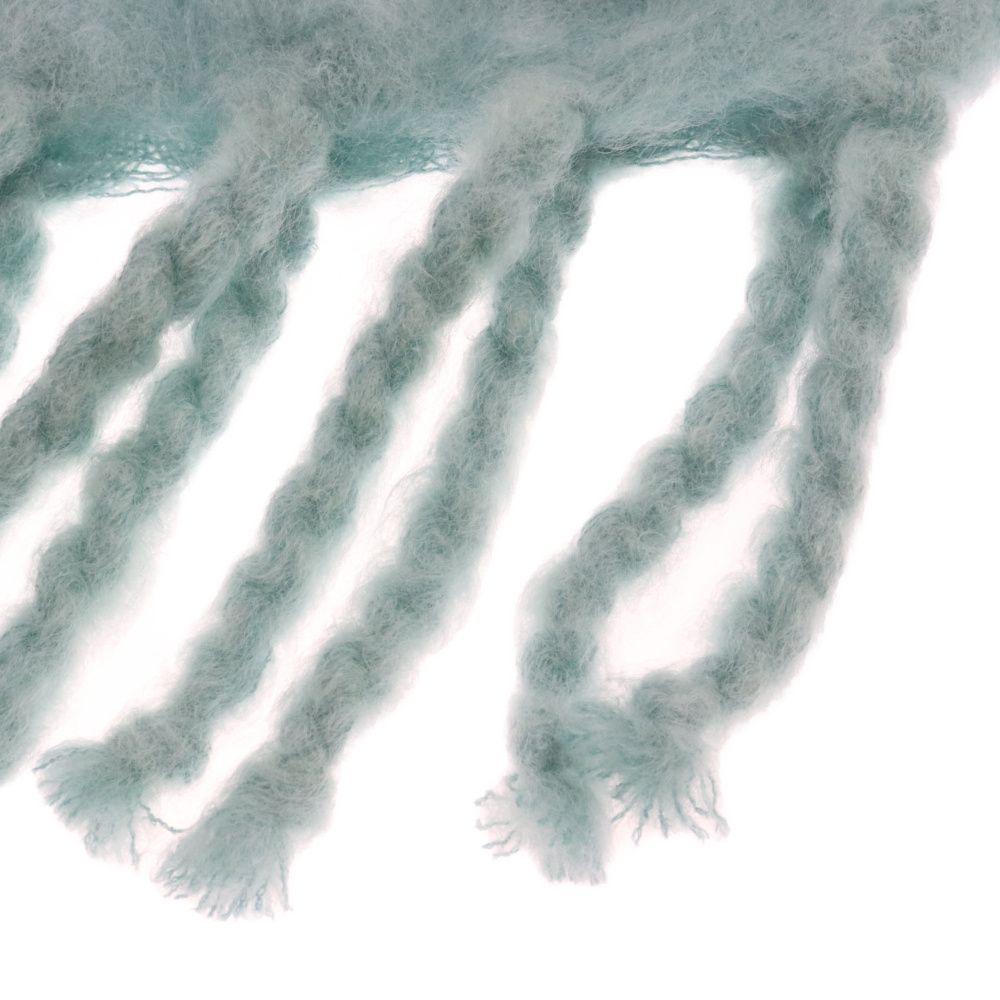 JIL SANDER (ジルサンダー) ウール モヘア フリンジ マフラー ストール  