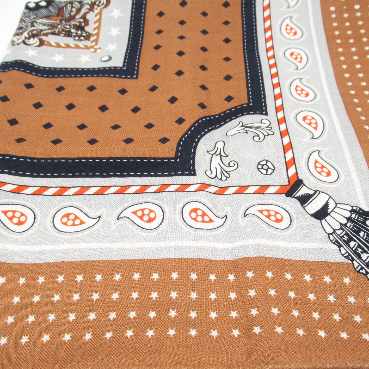 エルメス カレジェアン140 宮廷の馬具 スカーフ - メルカリ