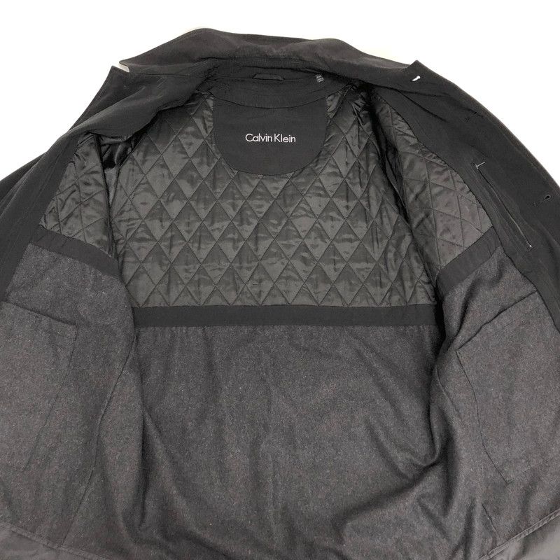 【ウール100％】カルバンクライン　ピーコート　チェック　K1421 現状渡し品】Calvin Klein カルバンクライン 117688 ライナー