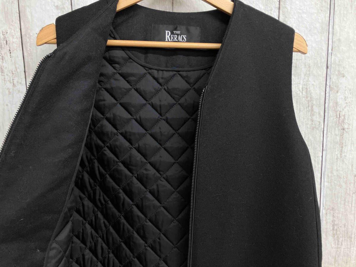 THE RERACS|ザリラクス|ボア付きベスト|ブラック|ホワイト|17FW-RE0P|056L-J|