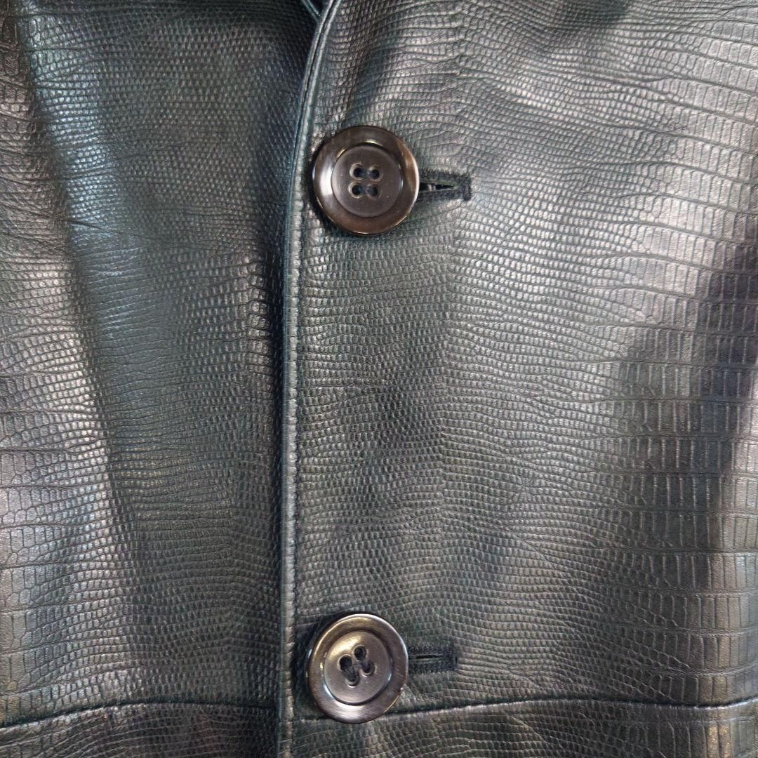 ARMANI COLLEZIONI クロコダイル レザー テーラード 本革 希少 ARMANI COLLEZIONI クロコダイル レザー テーラード 本革 希少