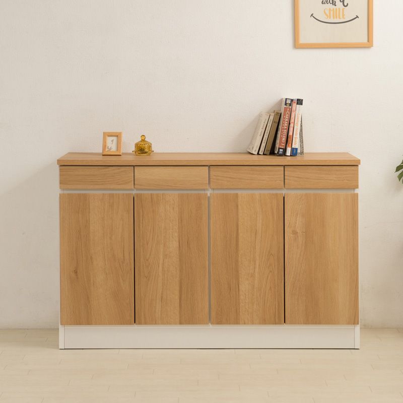 gym ジムシリーズ 薄型キャビネット幅119ｃｍ リビングボード サイドボード 引出し 引き出し ナチュラル ホワイト 北欧 カリフォルニアインテリア おしゃれ 木製 ラック 扉 棚 120 収納