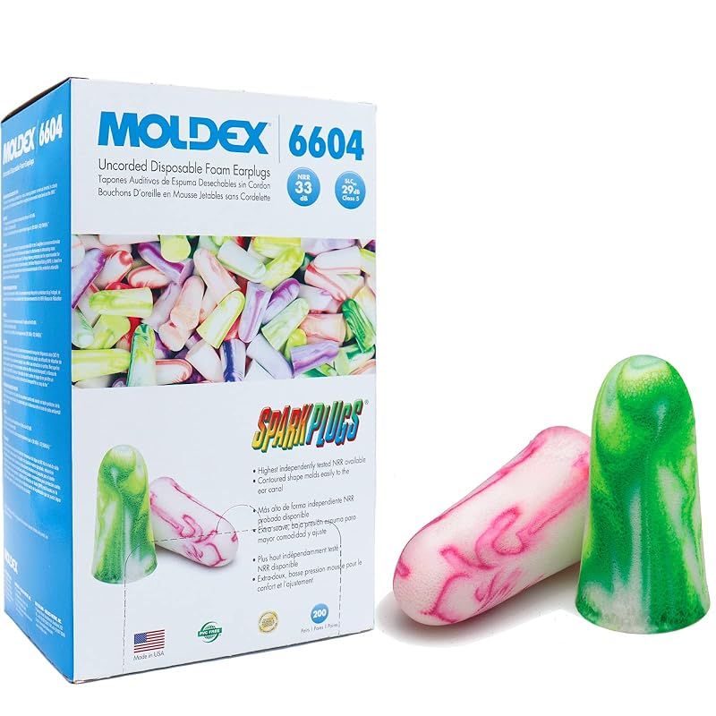 MOLDEX モルデックス スパークプラグ 約200ペア 6604 耳栓 遮音 睡眠用 いびき 安眠グッズ 0