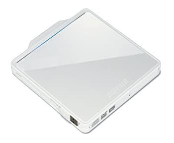 BUFFALO Boostケーブル搭載 ポータブルDVDドライブ ホワイト DVSM
