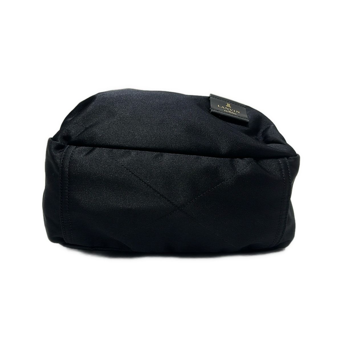 【美品】LANVIN en Bleu ギャザーリュック　黒 LANVIN en Bleu(ランバンオンブルー) リュックサック - 黒