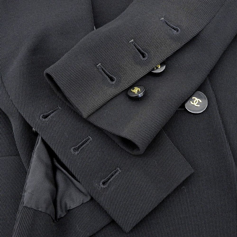 本物保証】 超美品 シャネル CHANEL ココマーク ロング ジャケット  