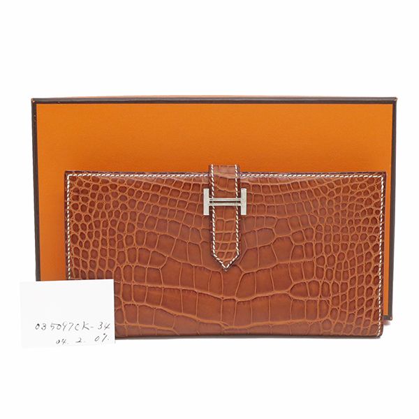 エルメス 長財布 ベアン クラシック クロコ - メルカリ 