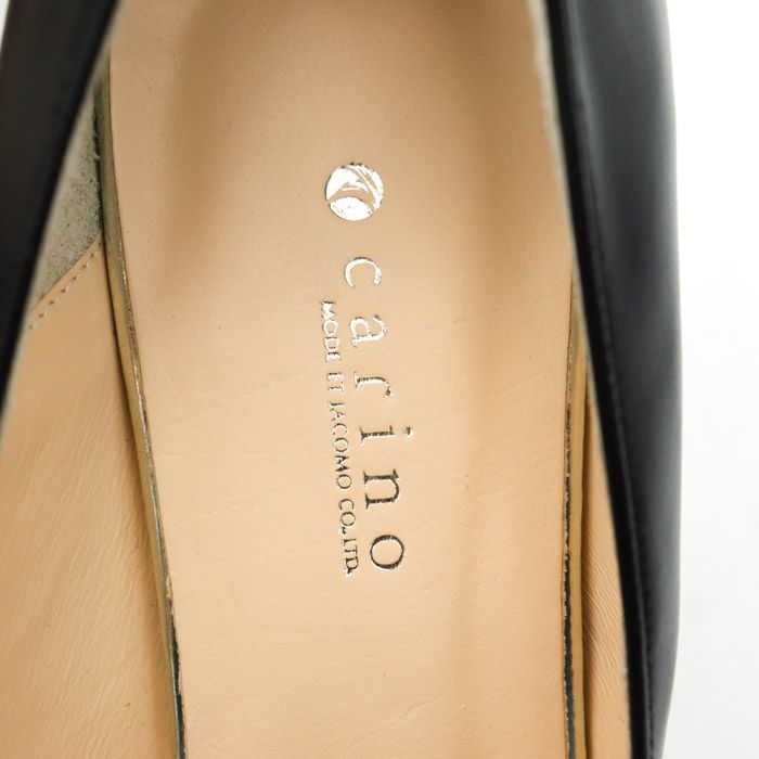カリーノ パンプス 美品 ポインテッドトゥ リボン ハイヒール 日本製  