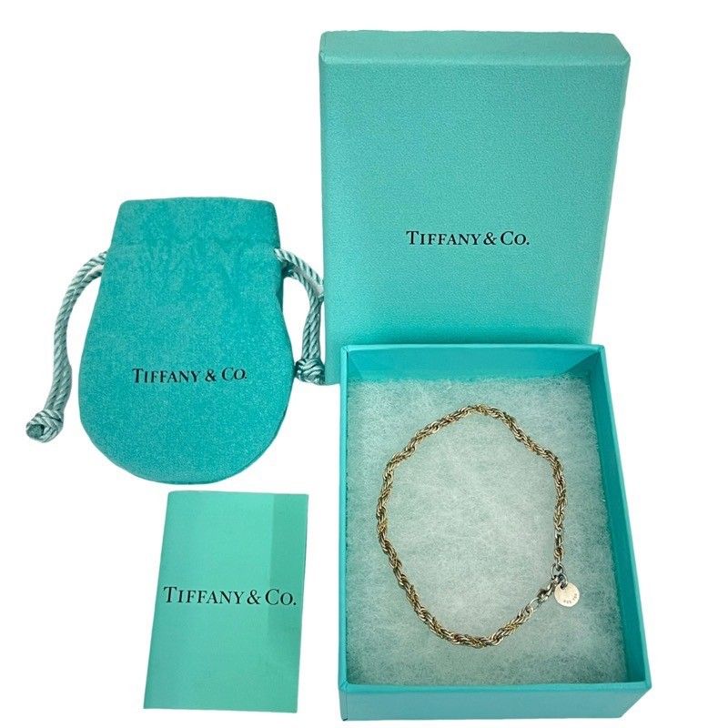 ティファニー ツイスト コンビ ブレスレット 750 925