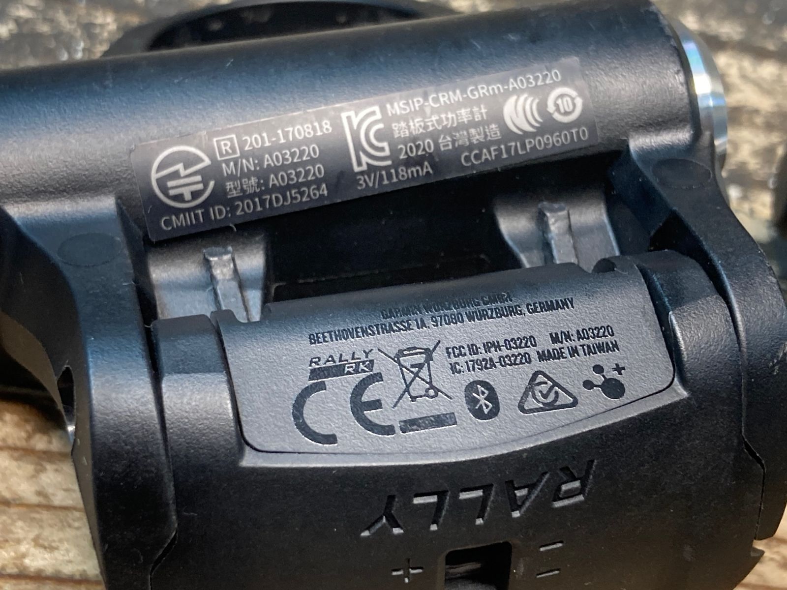 JC342 ガーミン GARMIN ラリー RALLY RK200 パワーメーター ビンディングペダル 接続 済 BRIGHTFACE_UK