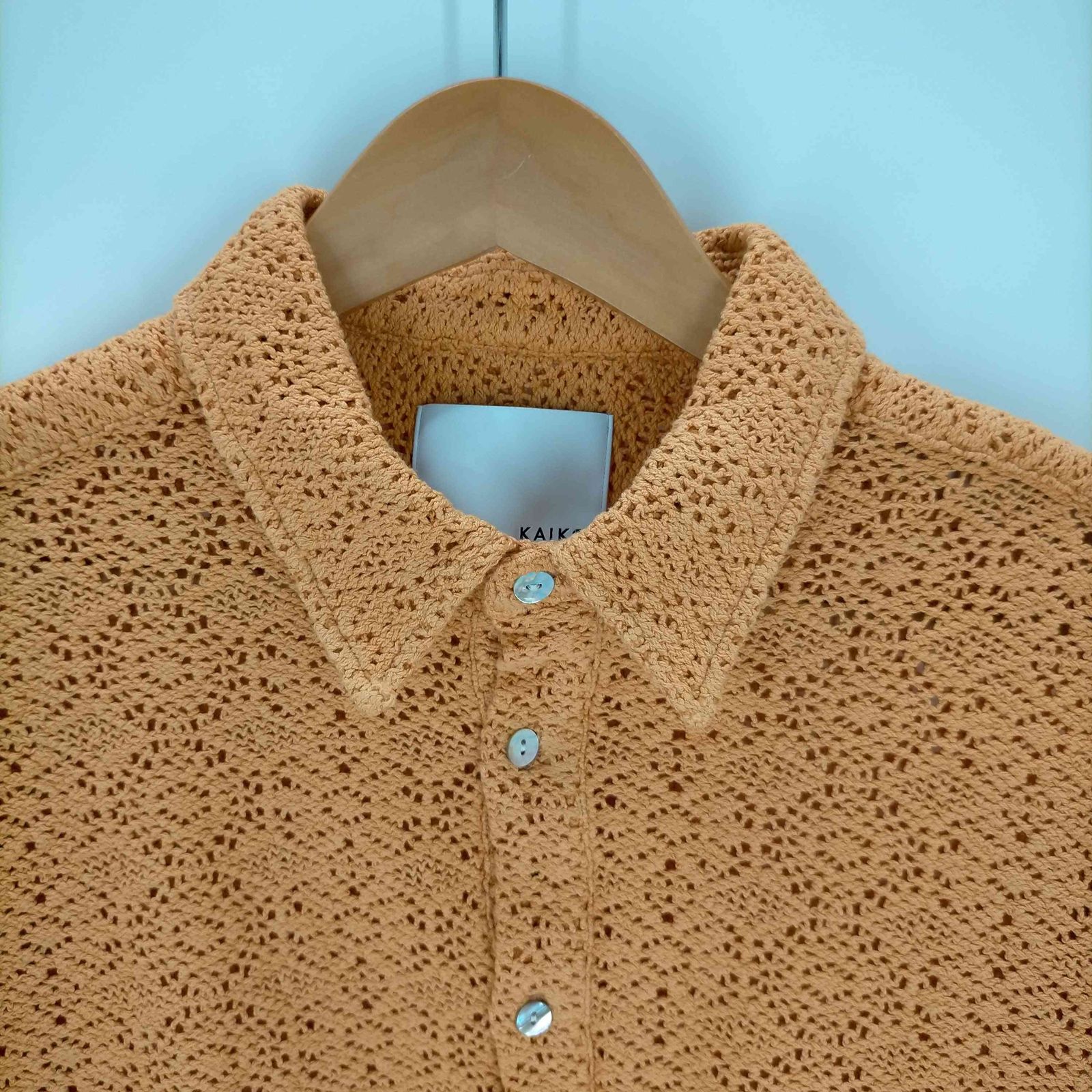 KAIKO RASSEL POLO 23SS サイズ1 ホワイト　White 白 KAIKO RASSEL POLO KAIKO RASSEL POLO 23SS サイズ1 ホワイト White 白