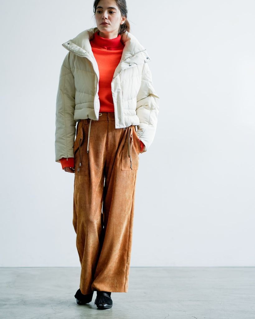 ファーポケットダウンジャケット ラリアムー 38サイズ 2413010 lallia