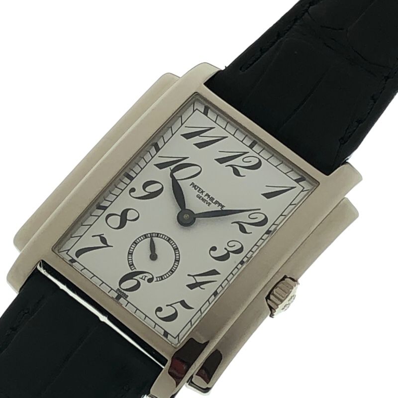 パテック・フィリップ PATEK PHILIPPE ゴンドーロ 5024G-010 ホワイト WG/社外ベルト/純正尾錠 手巻き メンズ 腕時計