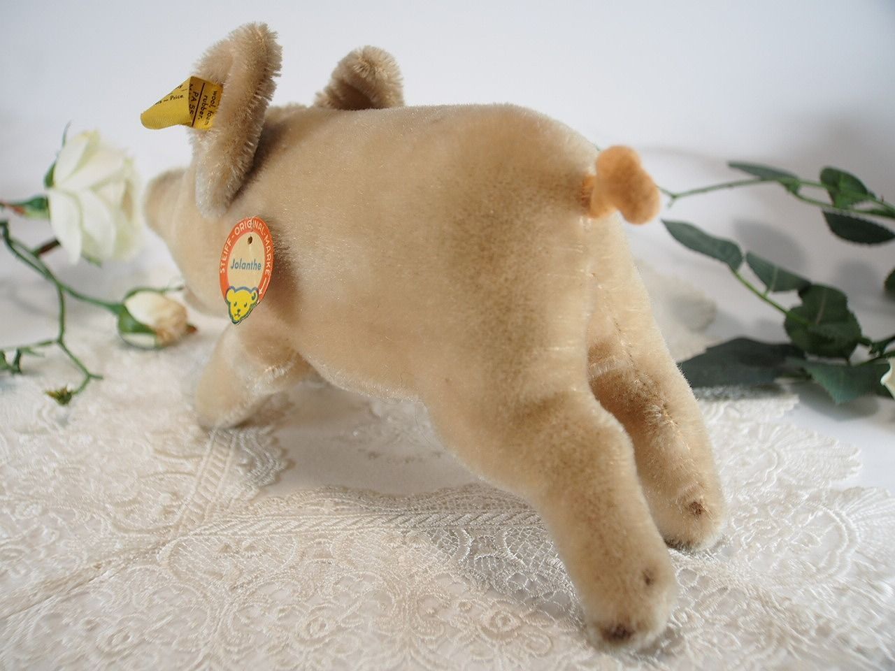 送料無料☆シュタイフ☆Jolanthe Pig 17cm オールID完品☆ブタの