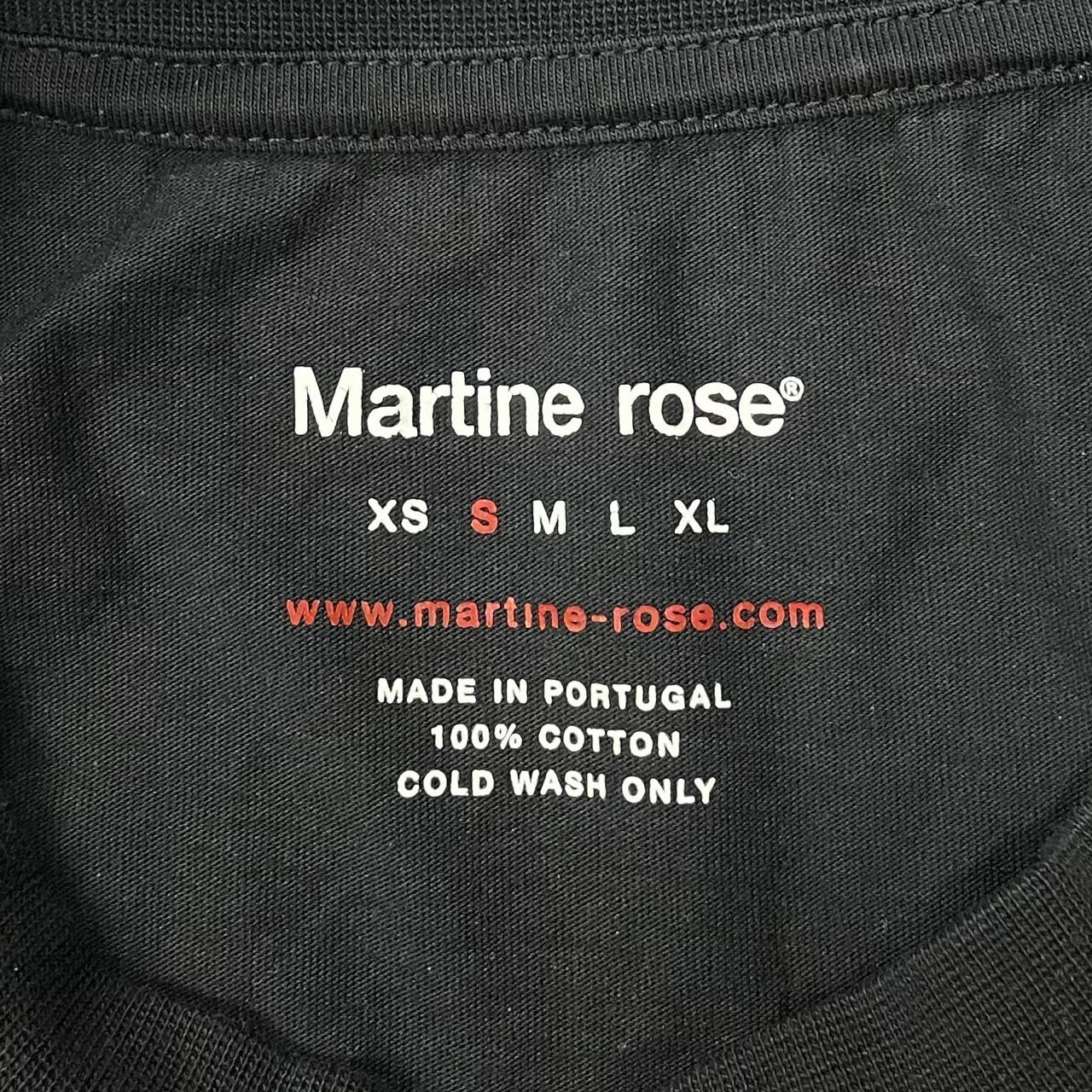 定価39600円 MARTINE ROSE 23SS 70'S LOGO OVERSIZED S/S T-SHIRT ロゴ