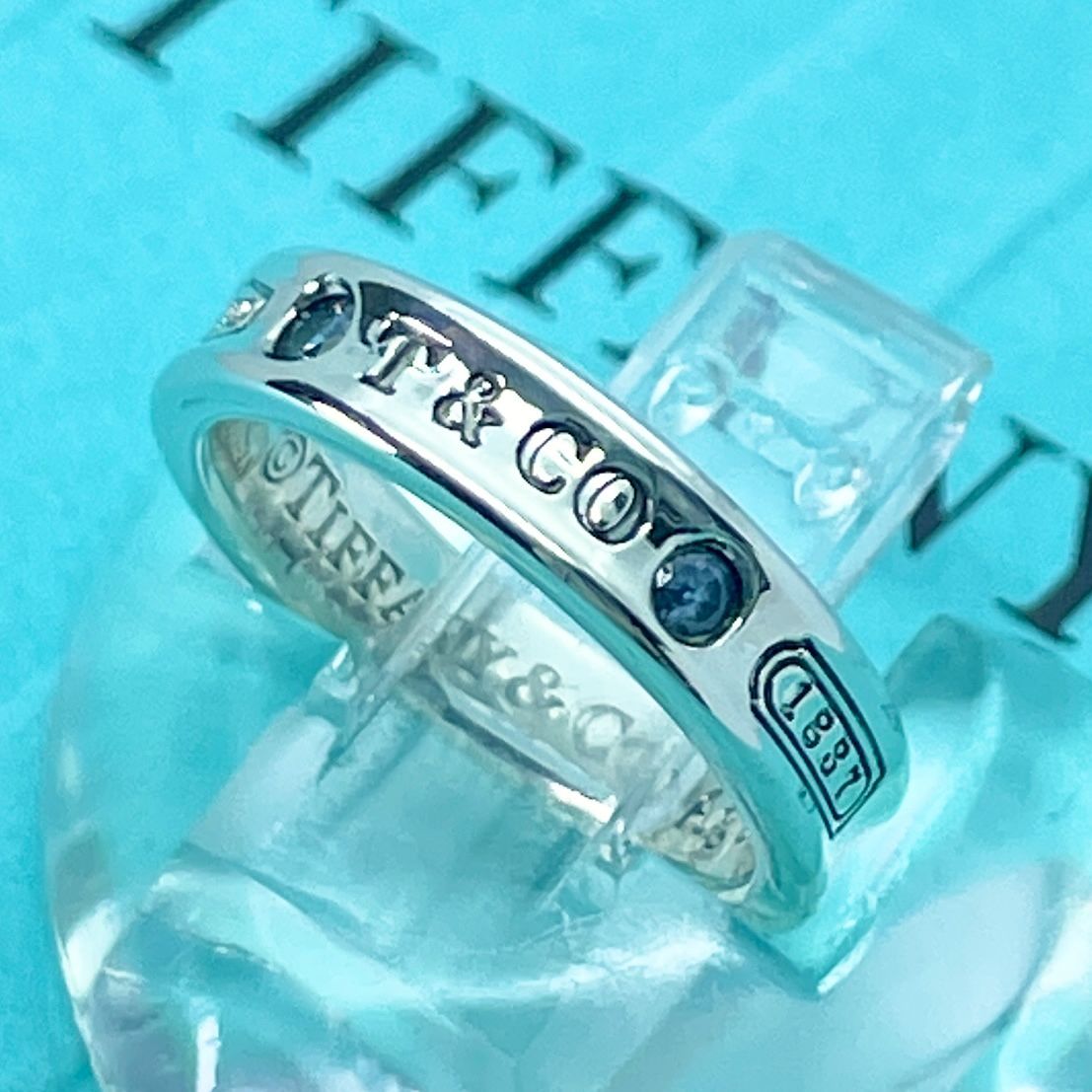 美品 ティファニー 大きいサイズ 15号 リング 指輪 モンタナ サファイア ティファニー モンタナサファイア リング 美品 美品 ティファニー