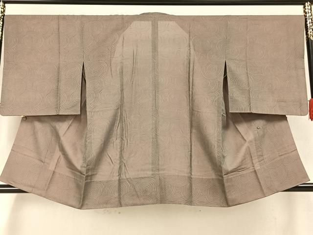 平和屋着物▽道行コート スリーシーズン 春夏秋 塵除け 渦巻き文 反端