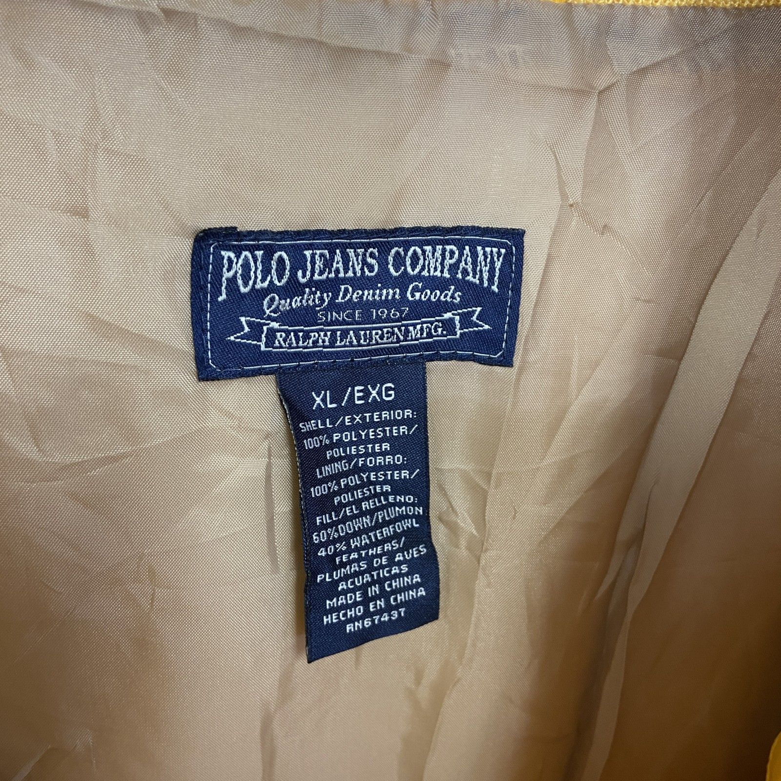 【美品】ポロバイラルフローレン 肉厚 ダウンジャケット L GERMANY 古着 used Polo by Ralph Lauren ポロバイラルフローレン