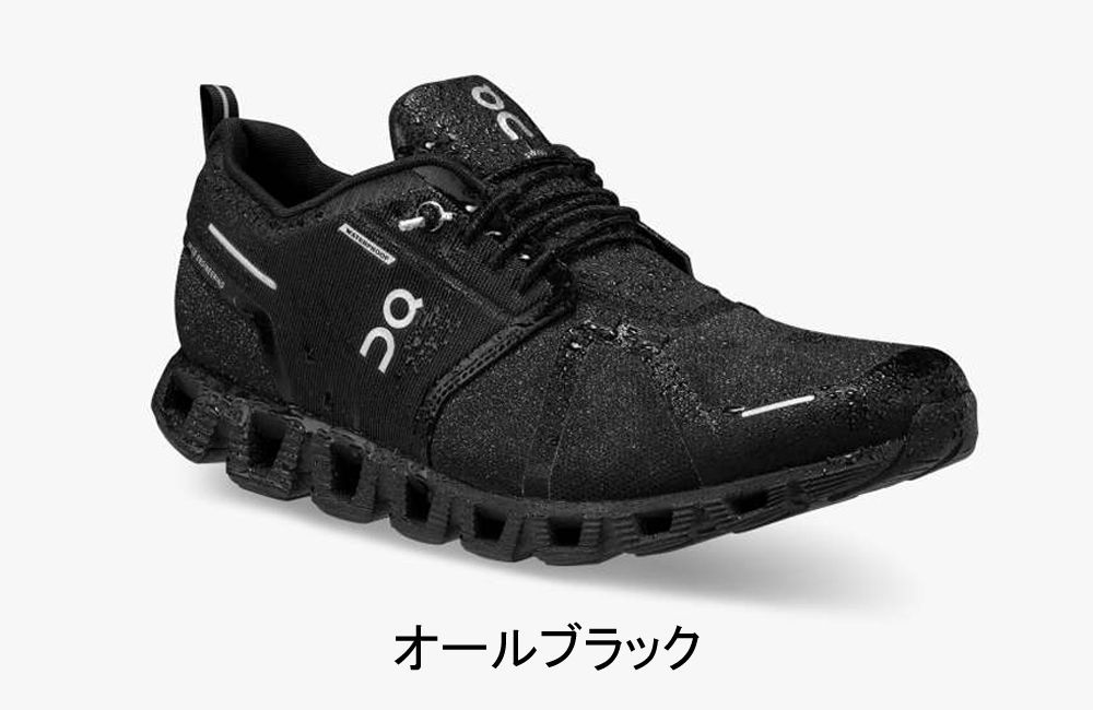 オン On Cloud 5 Waterproof クラウド 5 ウォータープルーフ ランニングシューズ 靴 メンズ 男性 陸上 ランニング用品 集合 27.5cm M9.5 オールブラック
