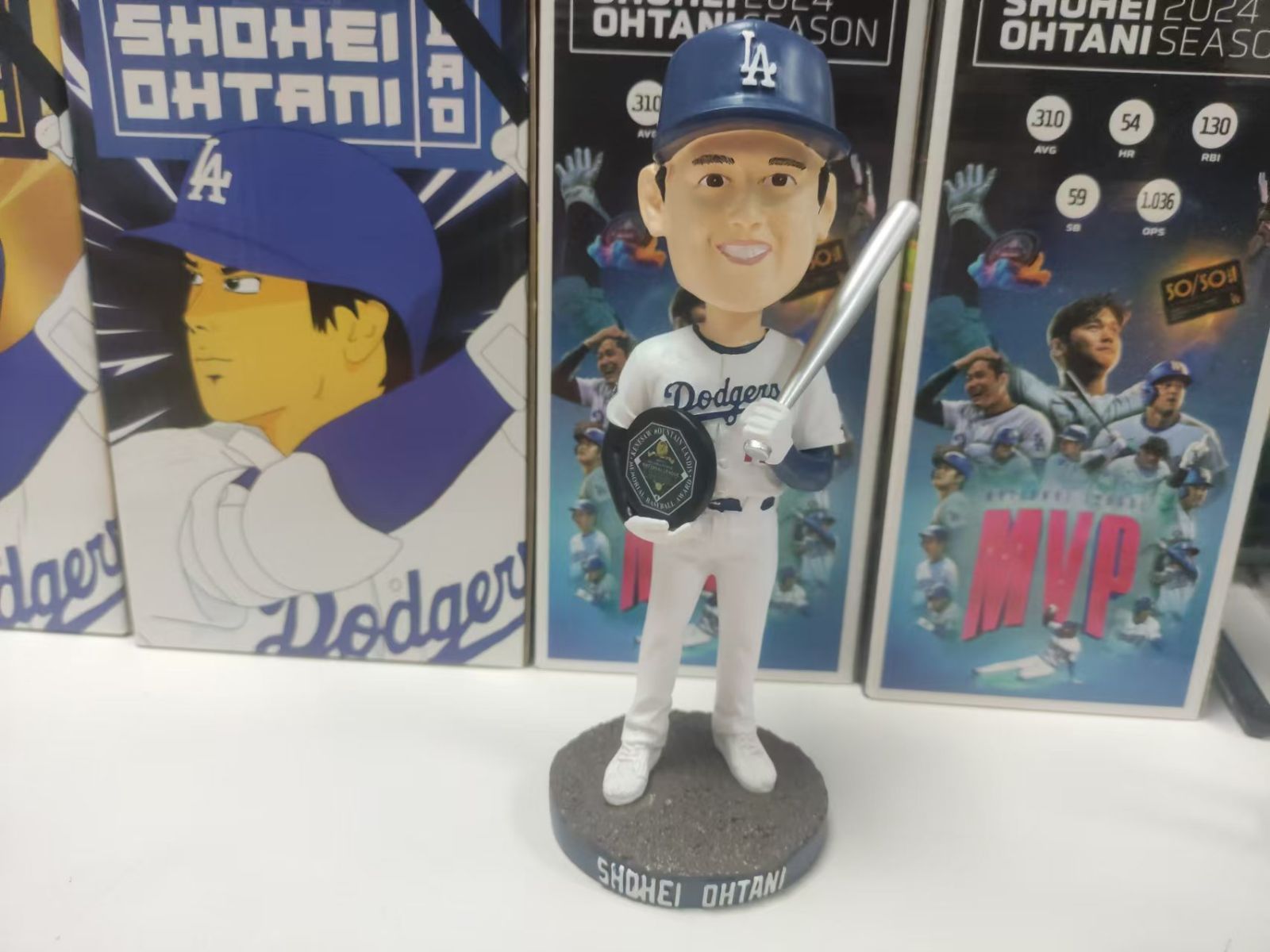 大谷翔平ボブルヘッド2025 MVP Dodgersシルバーバット【完全未