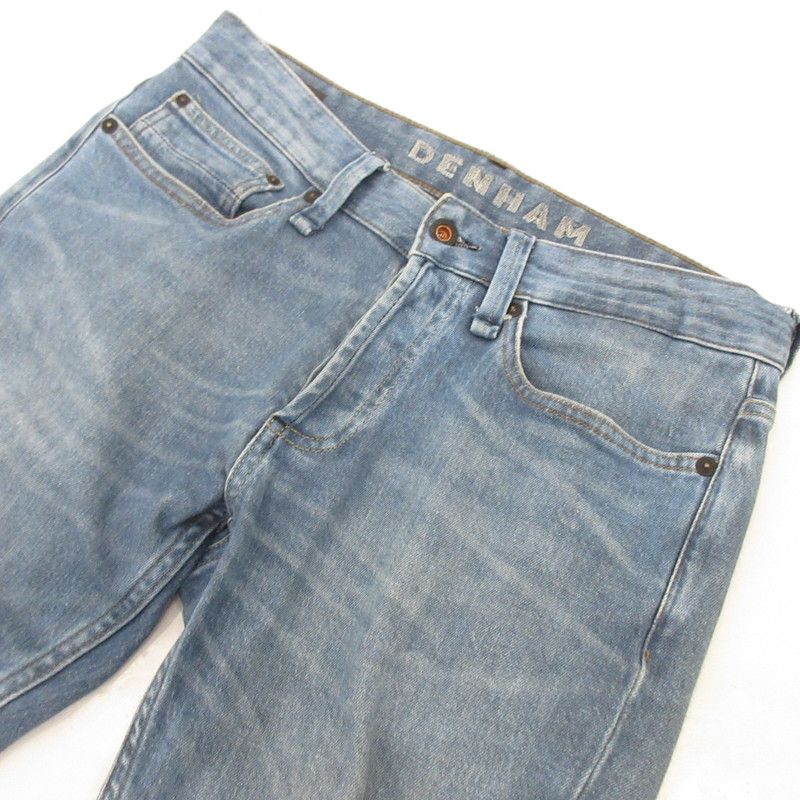 【中古】DENHAM デニム ストレートパンツ DENHAM - DENHAM デンハム デニムパンツ S 黒 【古着】【中古