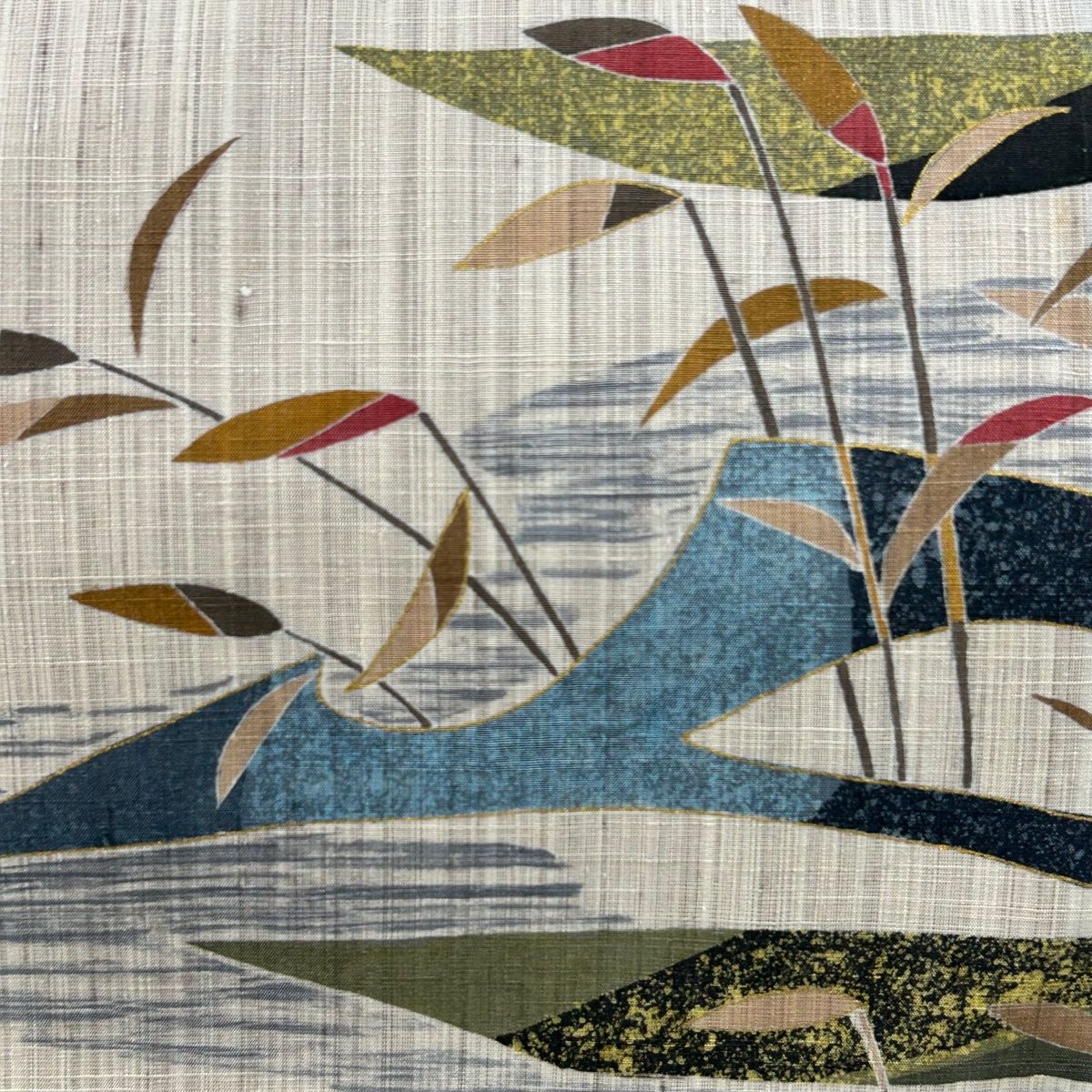 落款 水辺の風景