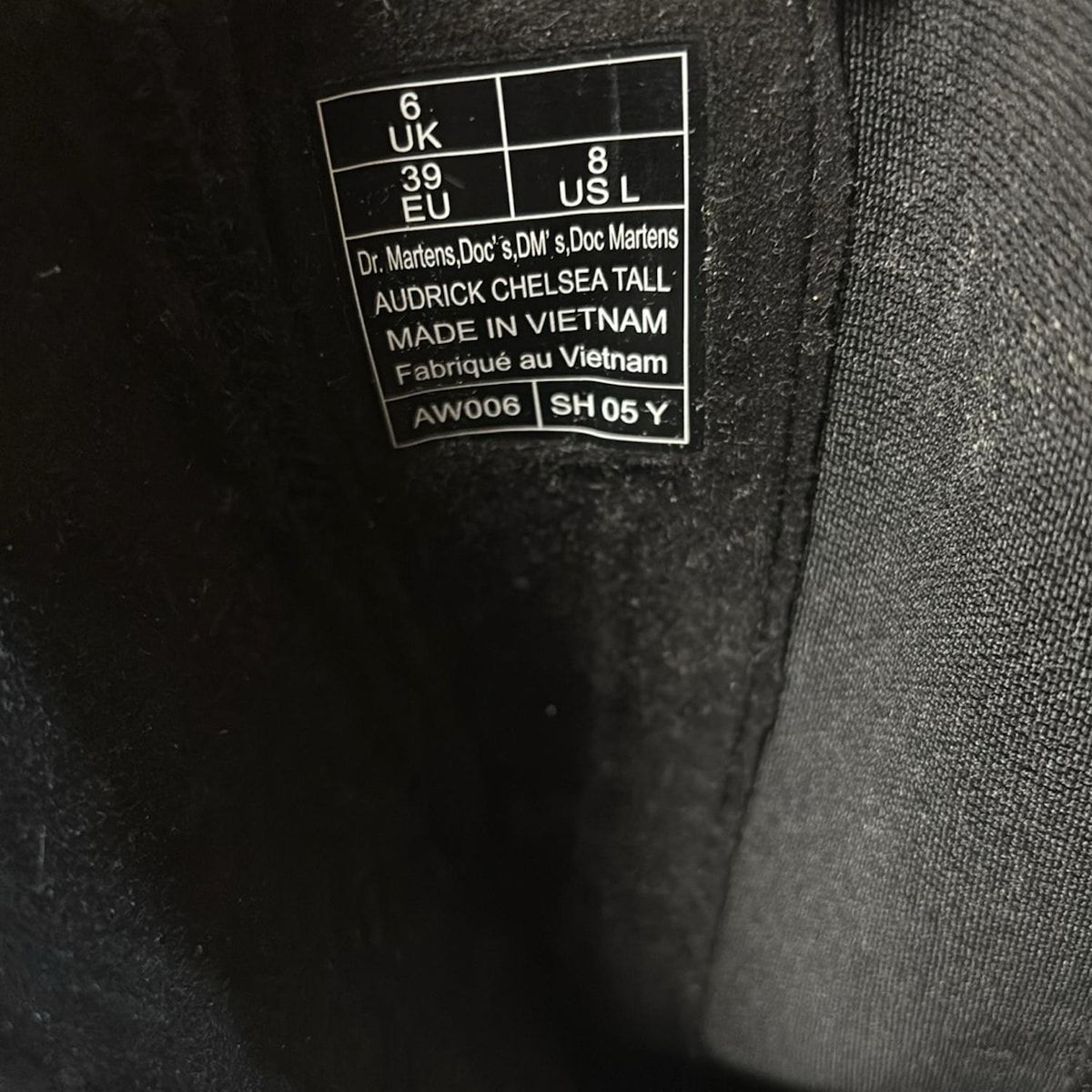 Dr.Martens(ドクターマーチン) ロングブーツ EU39 レディース美品 - 黒  