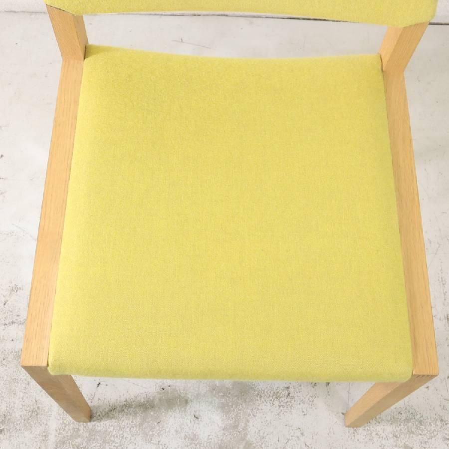 カリモク家具 HARU ダイニングチェア 小林幹也 4本脚 イエロー
