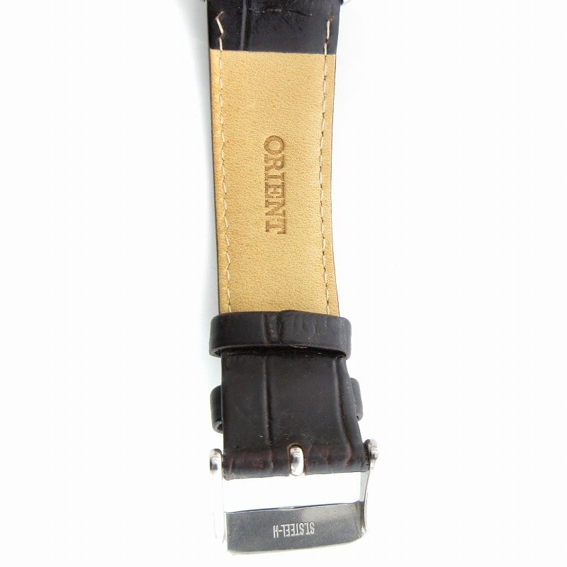 オリエント ORIENT 腕時計 自動巻き アナログ 裏スケ レザーバンド 