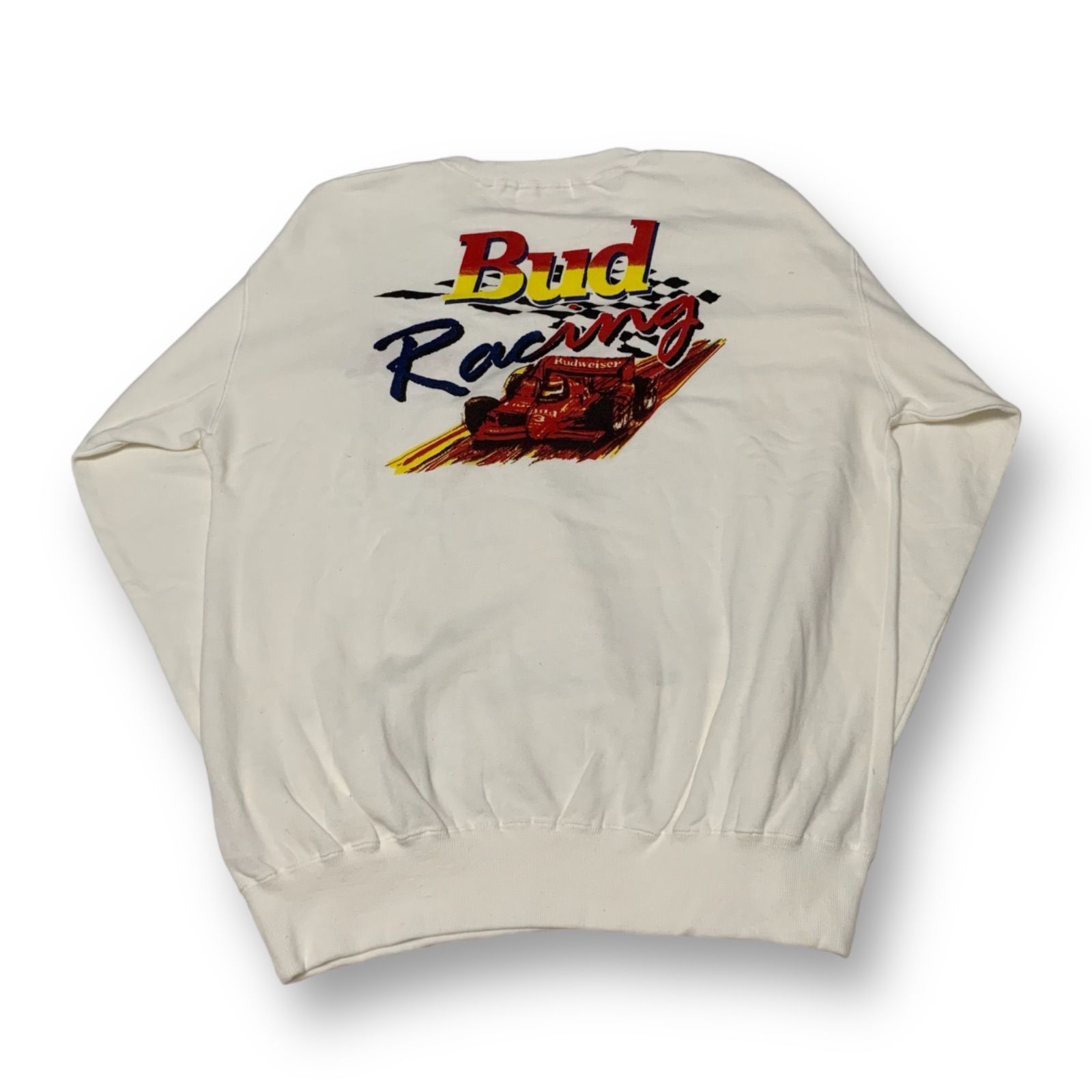 80-90s Budweiser “Bud Racing” Crew Neck Sweat Shirt バドワイザー 