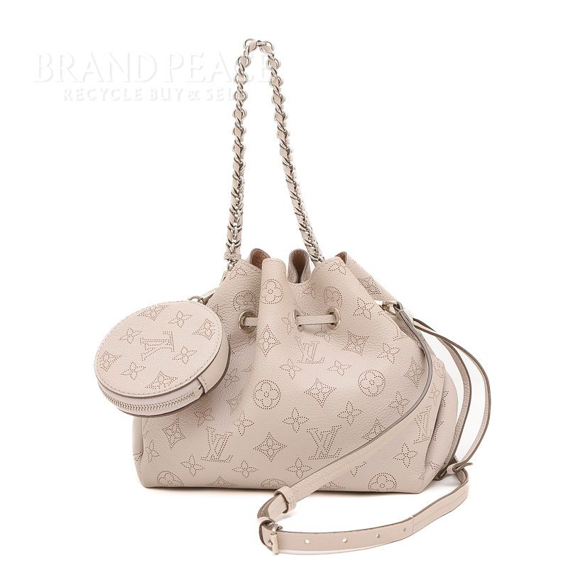 ☆ LOUIS VUITTON ルイ ヴィトン モノグラム マヒナ 乏しく ベラ 2WAY 巾着 ショルダーバッグ ハンドバッグ 良品【ya】