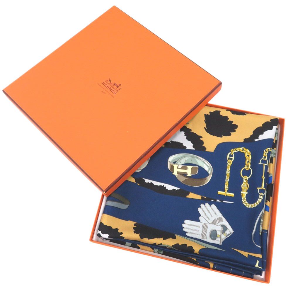 美品 エルメス カレ90 MONSIEUR ET MADAME ムッシュ＆マダム