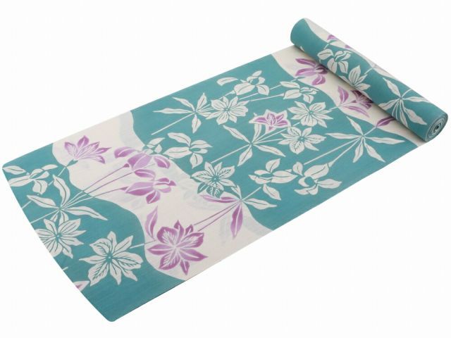 爽☆源氏物語　綿紬浴衣　特殊染色注染 爽様専用☆源氏物語 綿紬浴衣 特殊染色注染