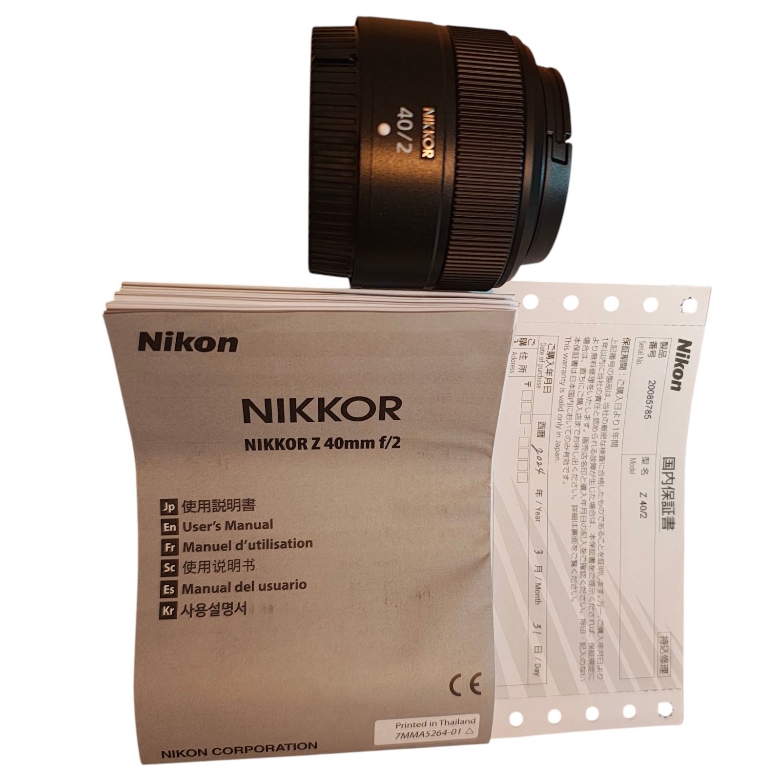 WJ24 NIKKOR Z 40mm f/2 【公式通販】