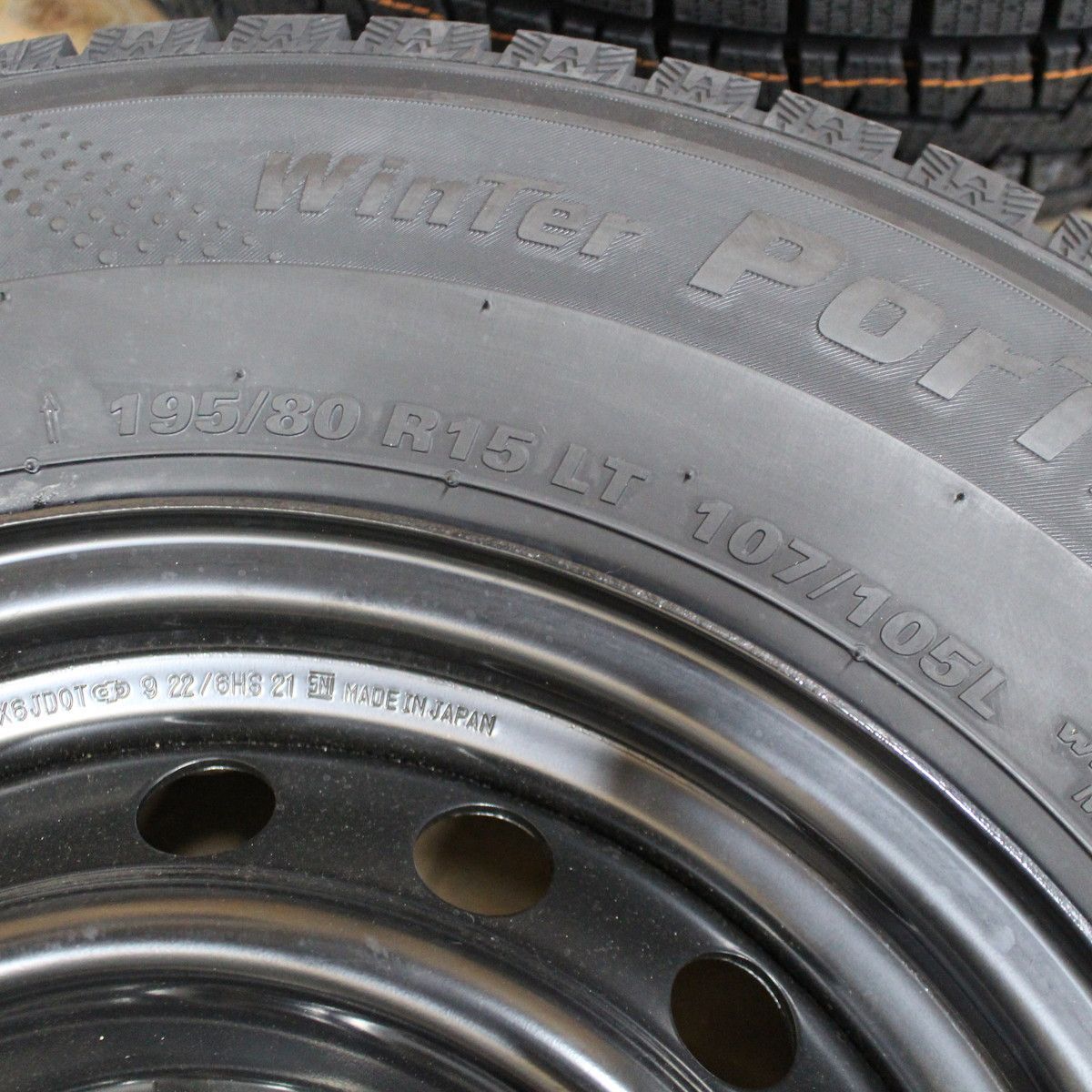 取り寄せ新車外し 195/80R15 107/105L LT BRIDGESTONE ECOPIAブリヂストンエコピア RD-613 STEEL 4本 200ハイエース NV350ボンゴ 2018年製 送料無料 中古品