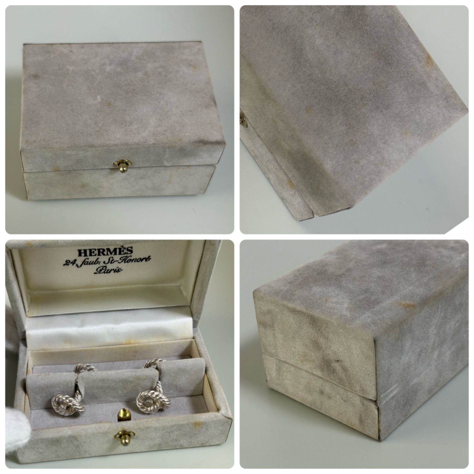 Hermès ヴィンテージ シュロワ カフス カフリンクス Ag925 エルメス 希少 カフス カフリンクス AG925 ヴィンテージ HERMES - メルカリ