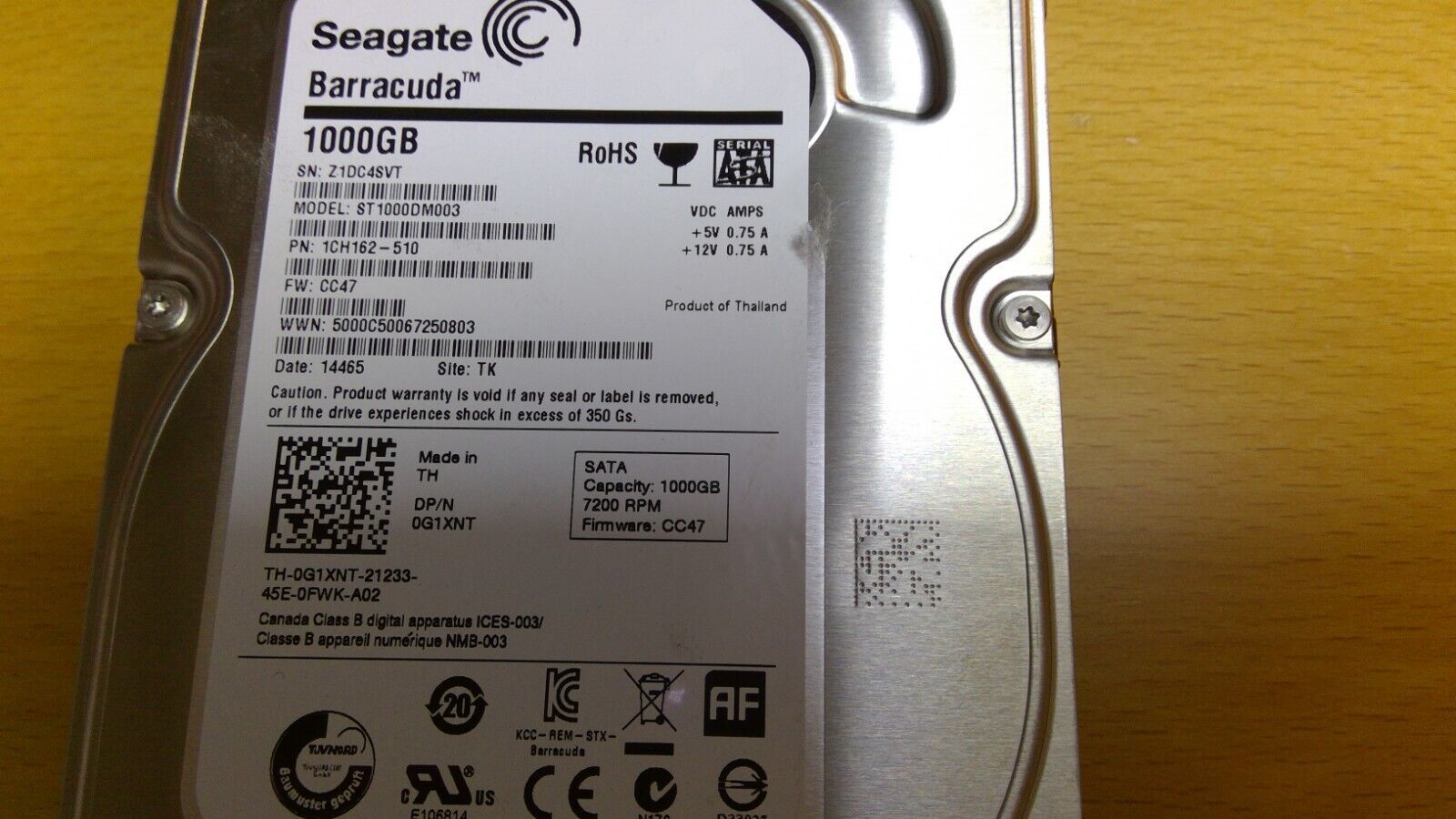 1000GB Seagate Barracuda SATA HD デスクトップ。 【公式通販】