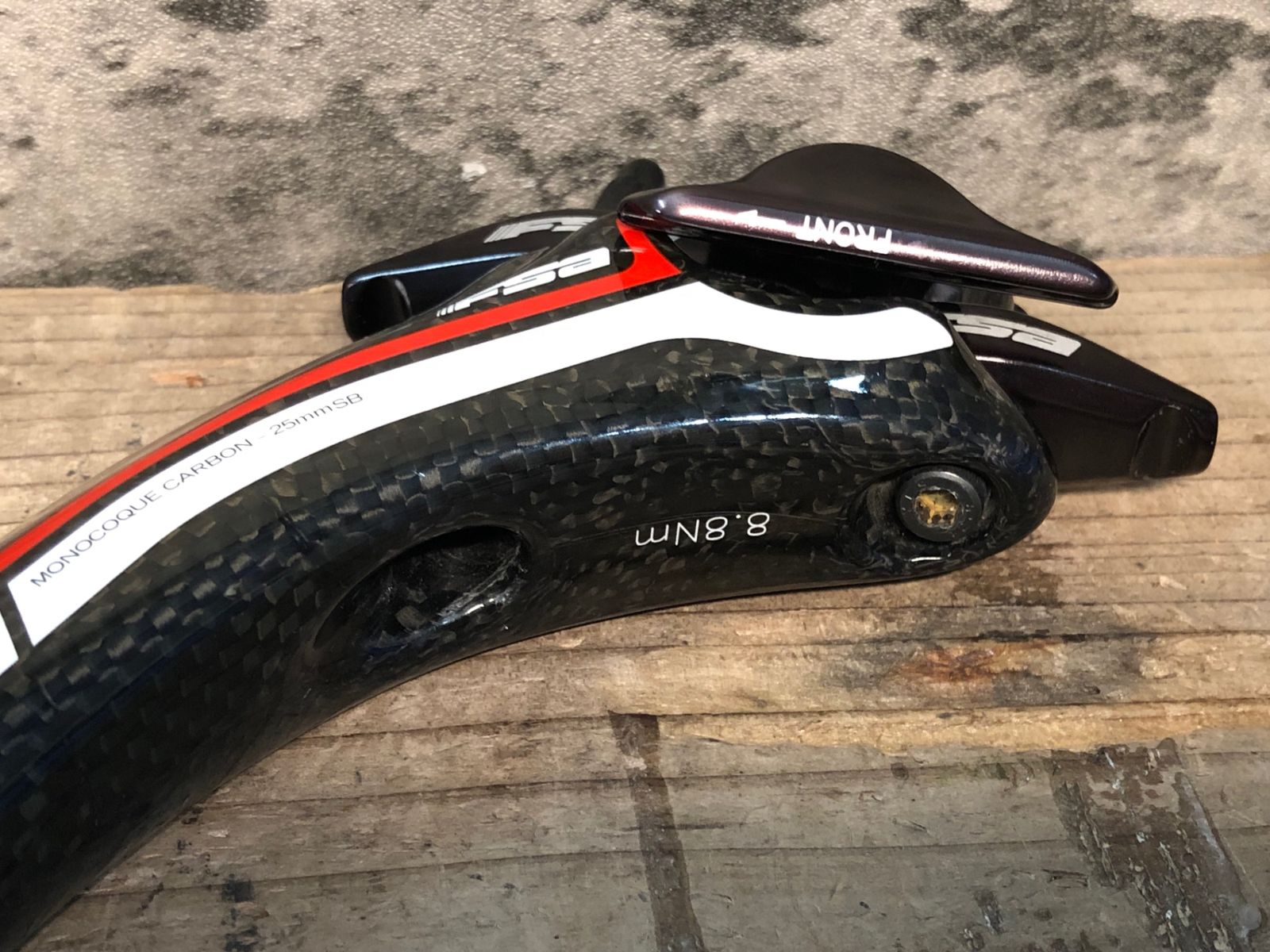 JK135 FSA K-FORCE カーボン シートポスト 黒 350mm Φ27.2