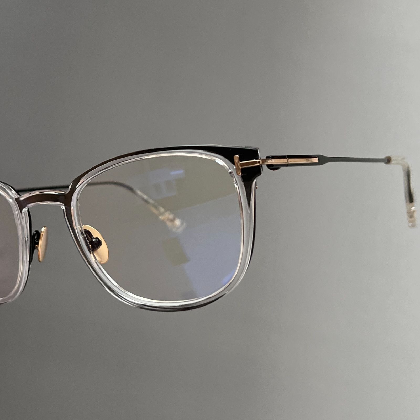✨新品未使用✨TOM FORD トムフォード クリアゴールド メガネ メガネ トムフォード TOM FORD ウェリントン クリア ゴールド