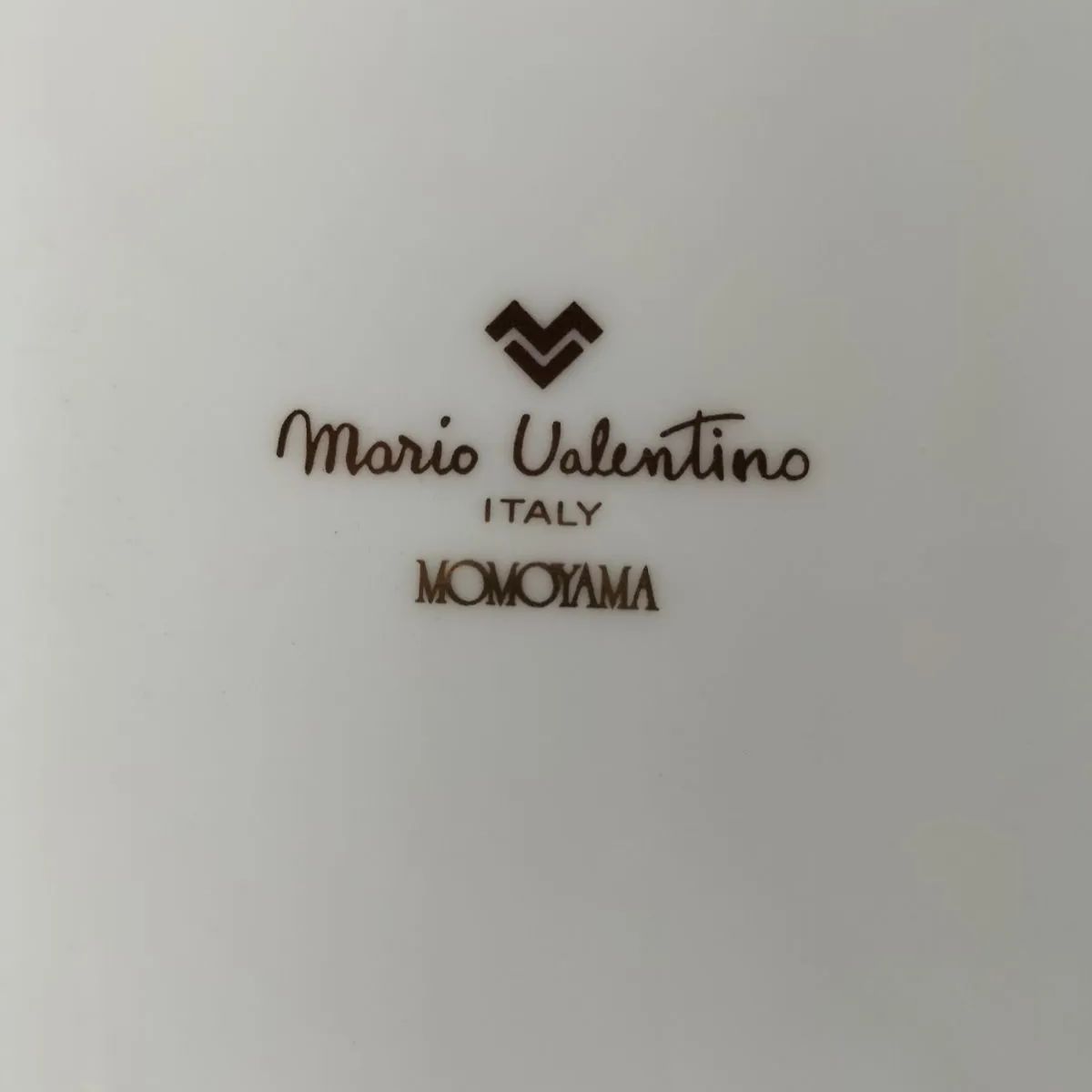 お皿　マリオバレンタィノ白磁赤華冠お皿セット　新品未使用