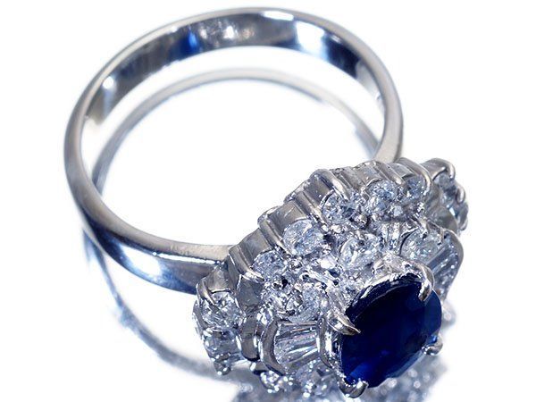 ジュエリー極】超豪華！良質天然ブルーサファイア1.55ct＆極上