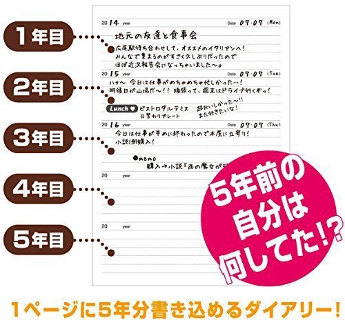 NV DP 5 SE 青 星座 5年連用 日記帳 アーティミス