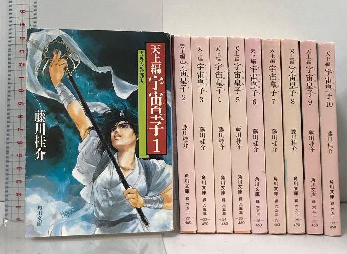 藤川桂介著 宇宙皇子 天上編全10+妖夢編全10、黎明編8冊など計46冊セット 宇宙皇子 天上編 全10巻セット（角川文庫） 藤川桂介／〔著〕イラスト