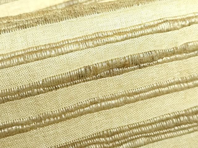 平和屋着物□極上 インド・アッサム 野蚕糸 手織 ムガシルク 全通柄