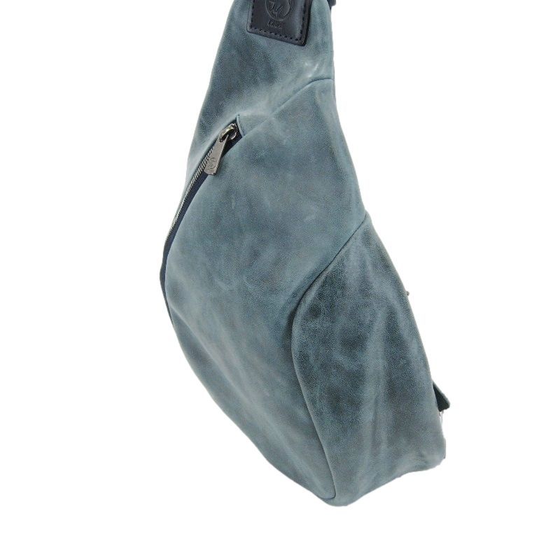 美品 馬車道今井 バシャミチイマイ ボディバッグ ホースレザー 新喜  