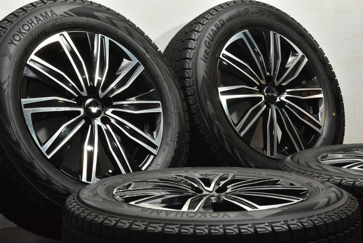 バリ溝 Euro ZWEI 18in 8J 45 PCD108 ヨコハマ アイスガード G075 235 65R18 イヴォーク ヴェラール スタッドレス